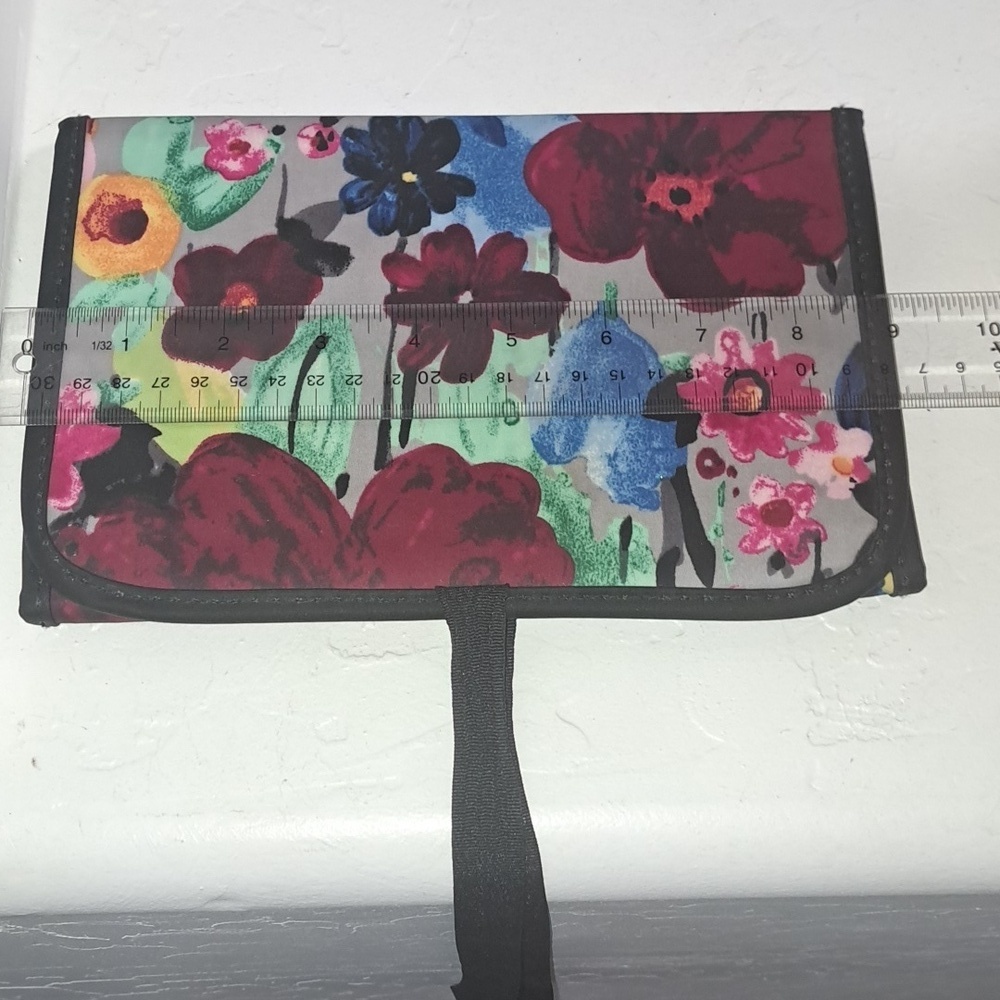 Thirty-One Floral Cosmetic Bag - Red, Blue, Pink - Picture 3 of 10